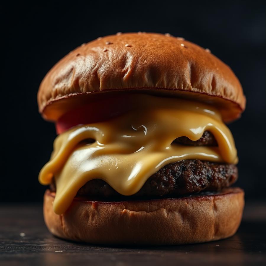 Melting Cheese Burger